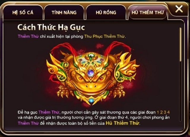 Thu phục Thiềm Thừ trong Bắn cá Sunwin