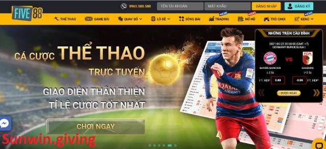 five 88 là nhà cái uy tín tặng tiền cược miễn phí