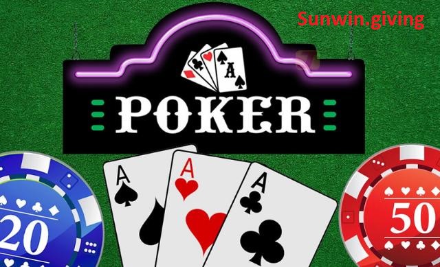 poker thuộc các trò chơi trong casino